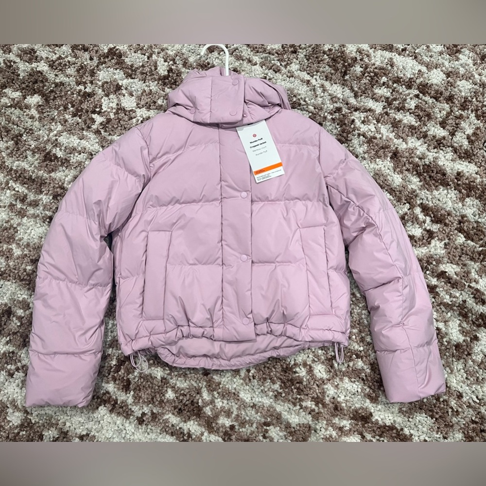 NWT lululemon Wunder puff cropped jacket size 4